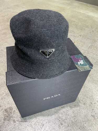 Prada Prada Wool Loden Bucket Hat