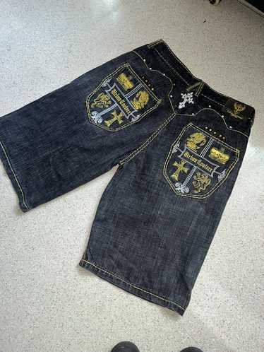 Victorious Urban Couture Jeans Black Purple Denim Mens 38x32