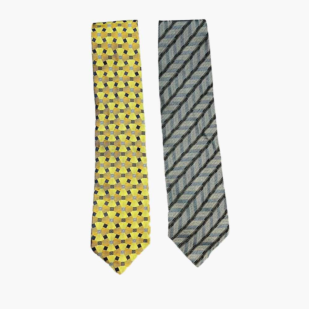 Canali Canali Lot of 2 100% Silk Ties Made in Ita… - image 1