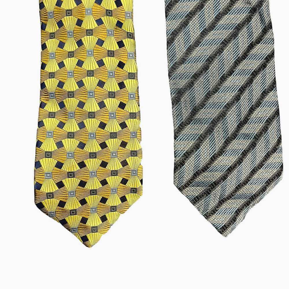 Canali Canali Lot of 2 100% Silk Ties Made in Ita… - image 2