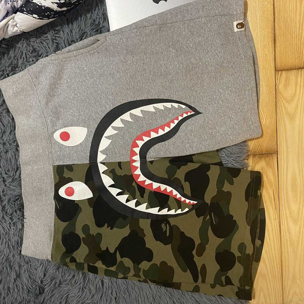 Bape 1st Camo Shark Sweat Shorts Size Medium - image 1