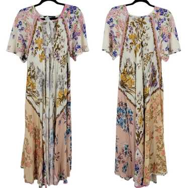 Zara Upcycled Zara Floral Patchwork Maxi Duster M 