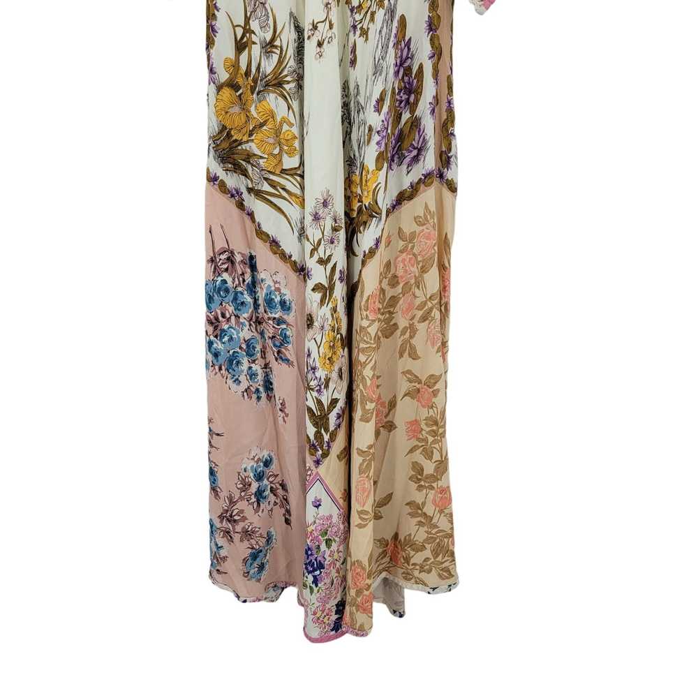 Zara Upcycled Zara Floral Patchwork Maxi Duster M… - image 9