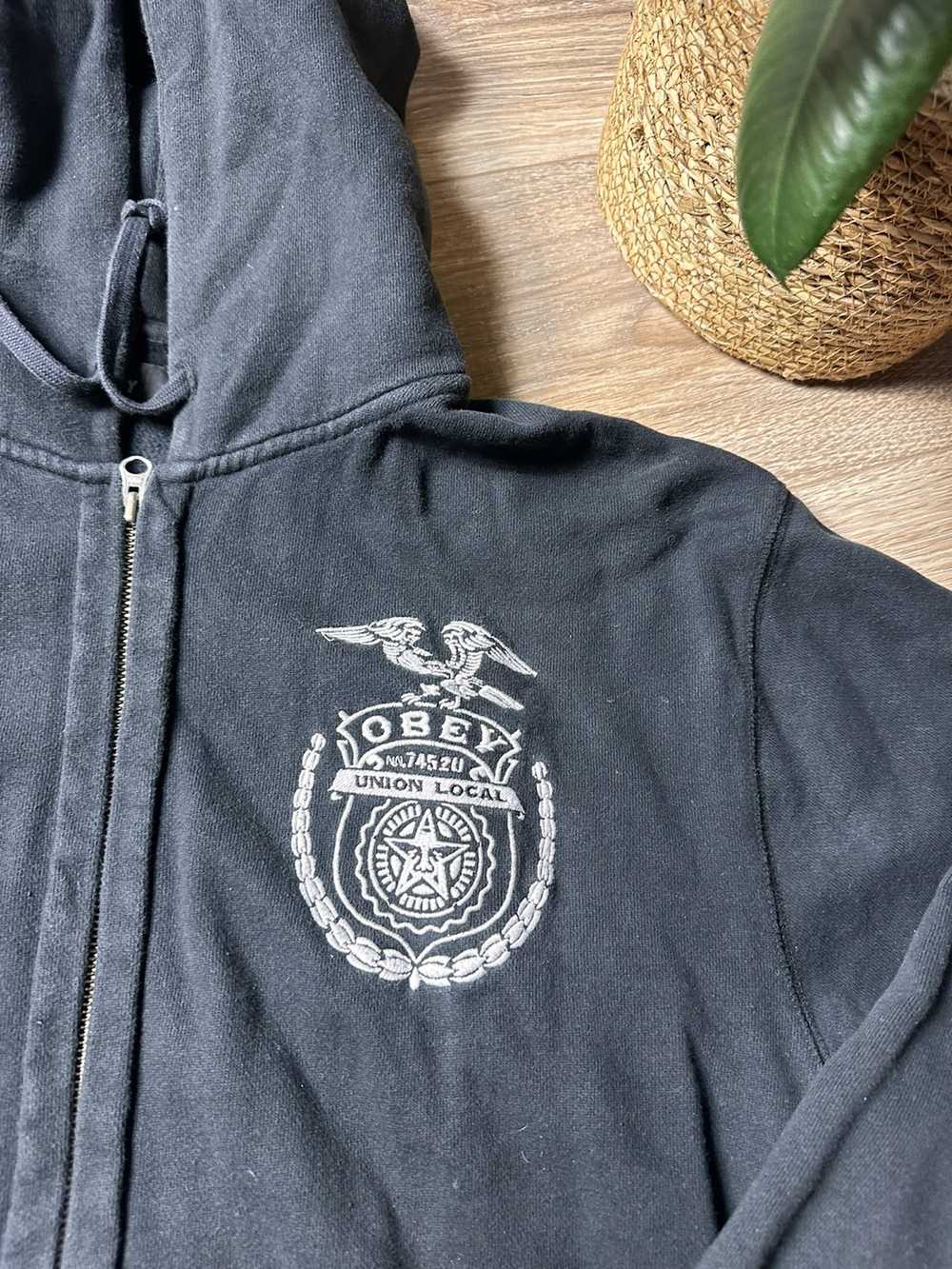 Obey × Streetwear × Vintage Obey Full Zip Black U… - image 5