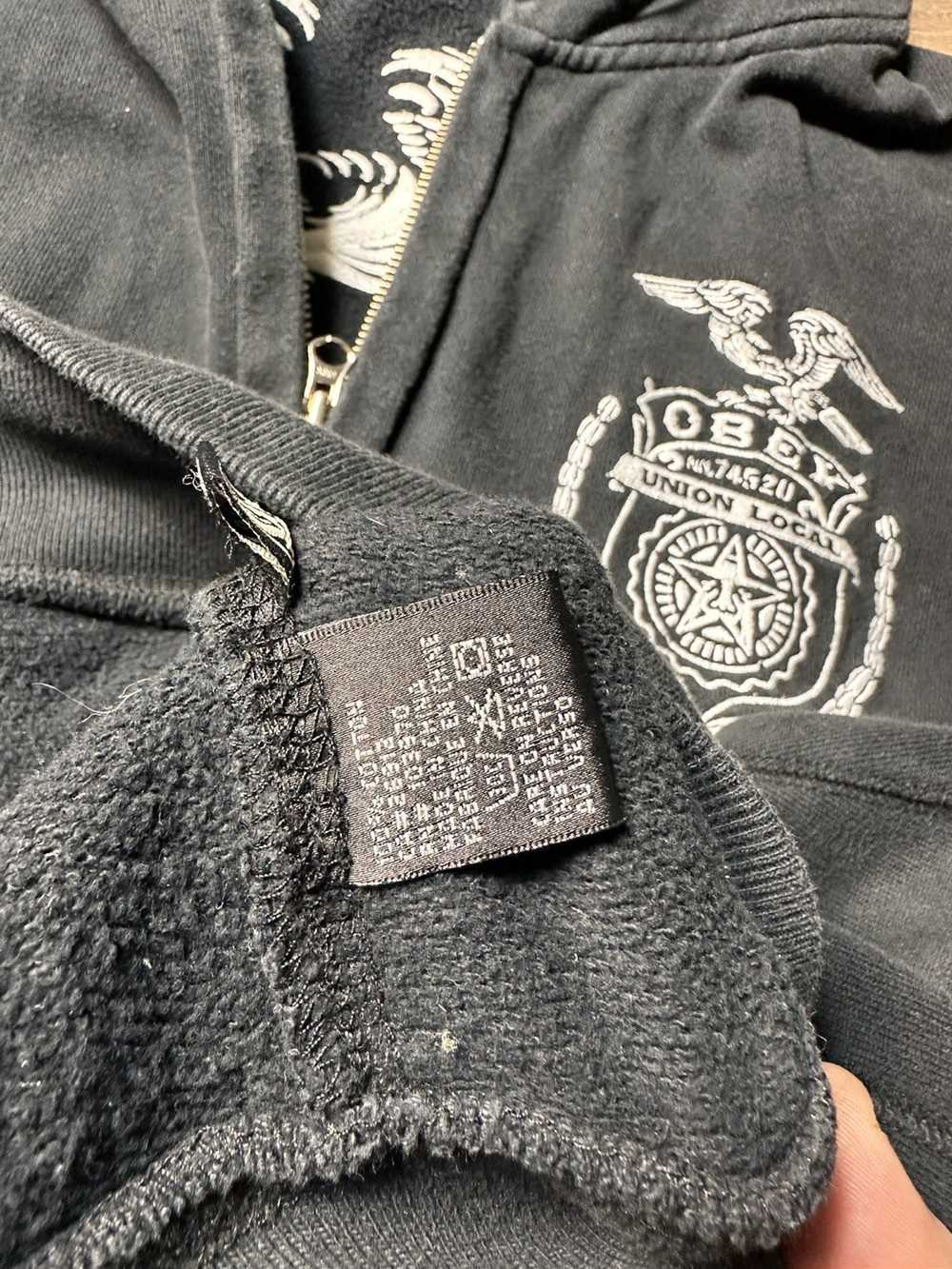 Obey × Streetwear × Vintage Obey Full Zip Black U… - image 7