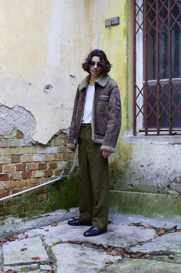 Italian Designers × Leather Jacket × Vintage Vinta