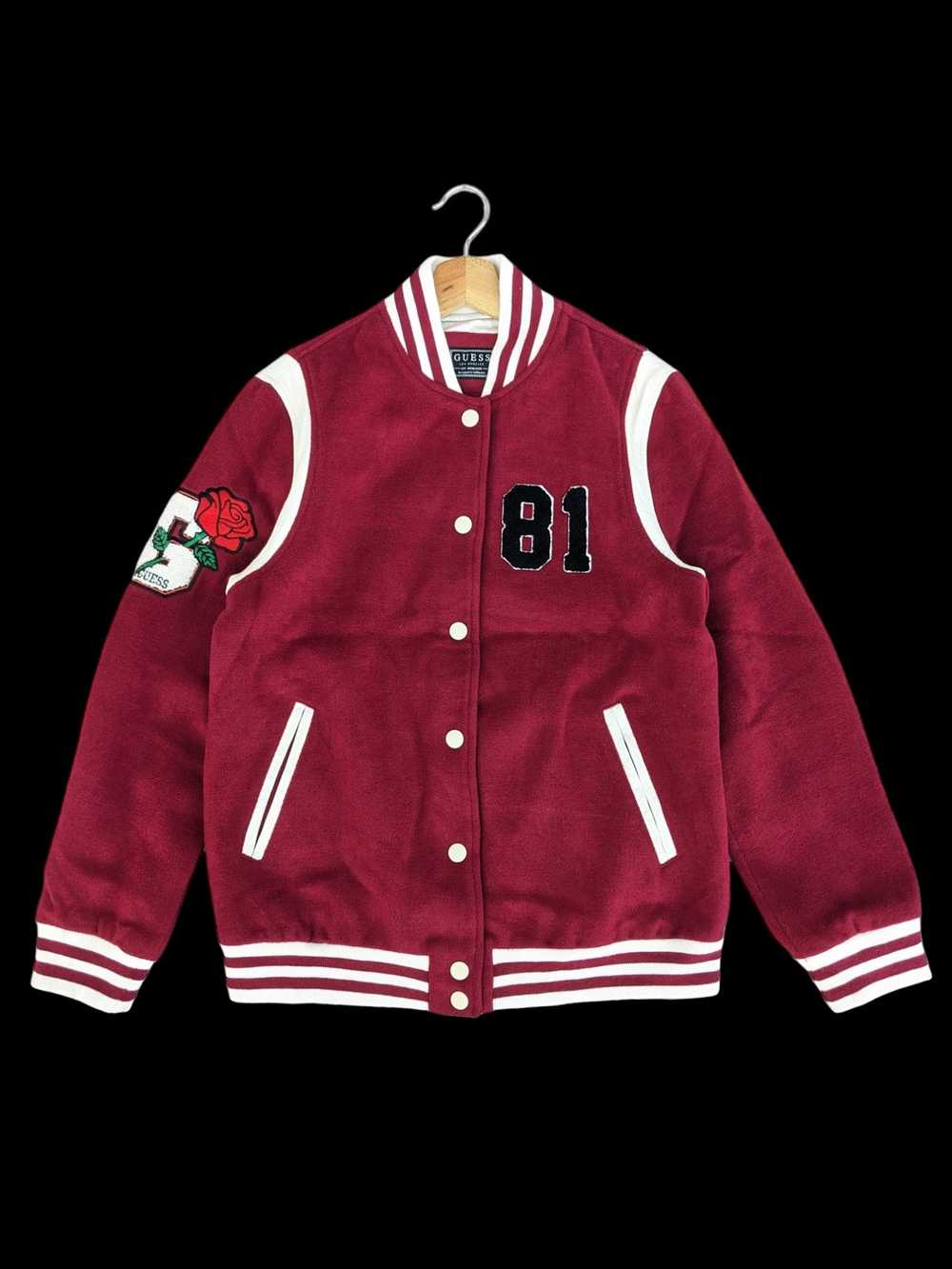 Guess × Streetwear × Varsity Jacket GUESS ROSE EM… - image 1