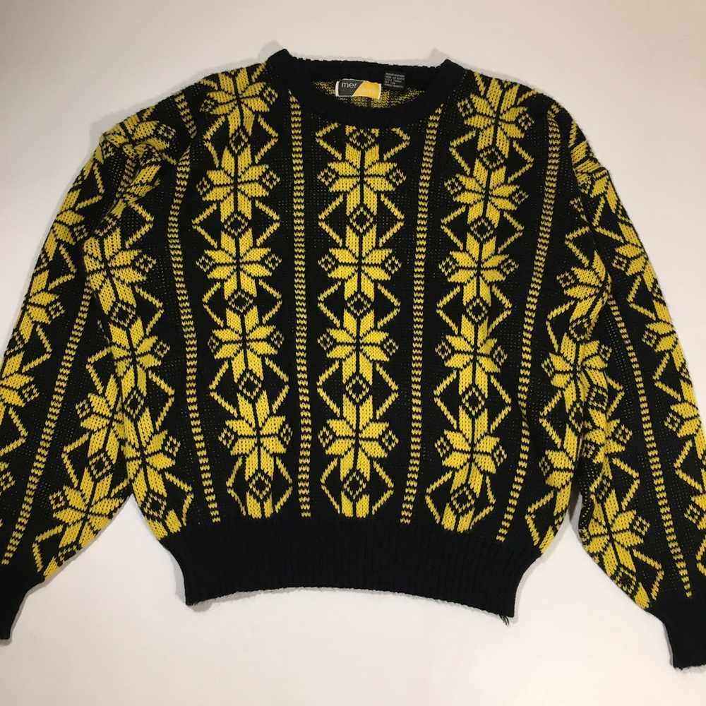 Streetwear × Vintage Vintage Bumble Bee Knit Swea… - image 1