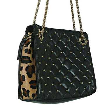 Chicos Chicos Handbag Quilted Studded Animal Print