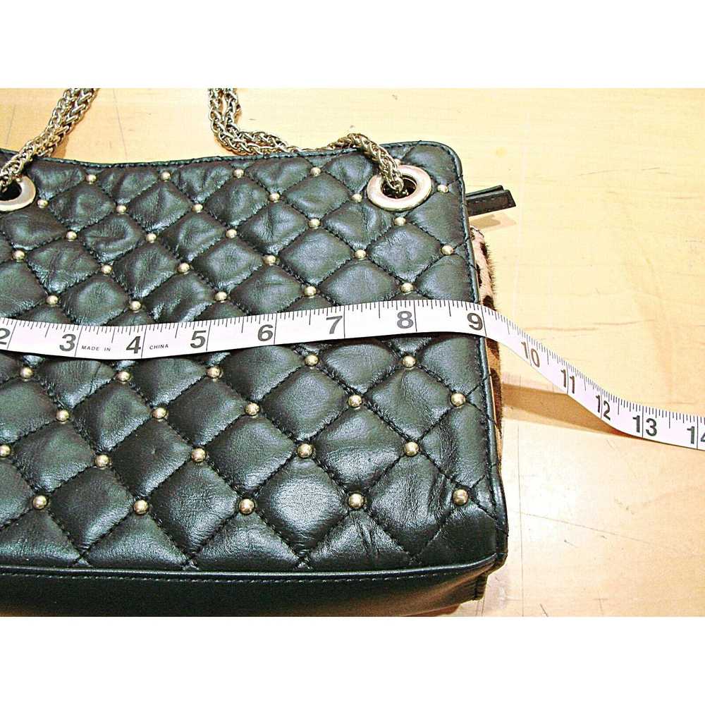 Chicos Chicos Handbag Quilted Studded Animal Prin… - image 9