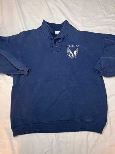 Vintage Vintage Neo Sport 1/4 Button Sweatshirt - image 1