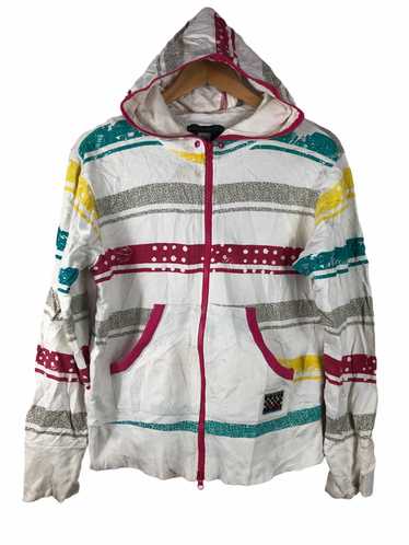 Quicksilver VINTAGE QUIKSILVER HOODIES WHITE SWEA… - image 1