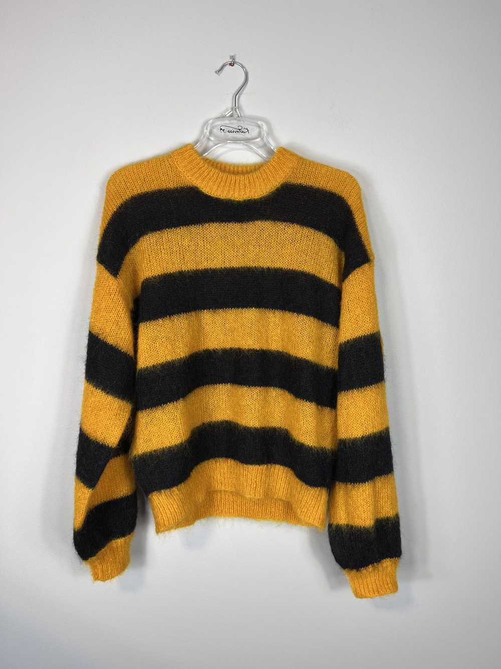 Streetwear × Vintage Mohair striped jumper sweate… - image 1