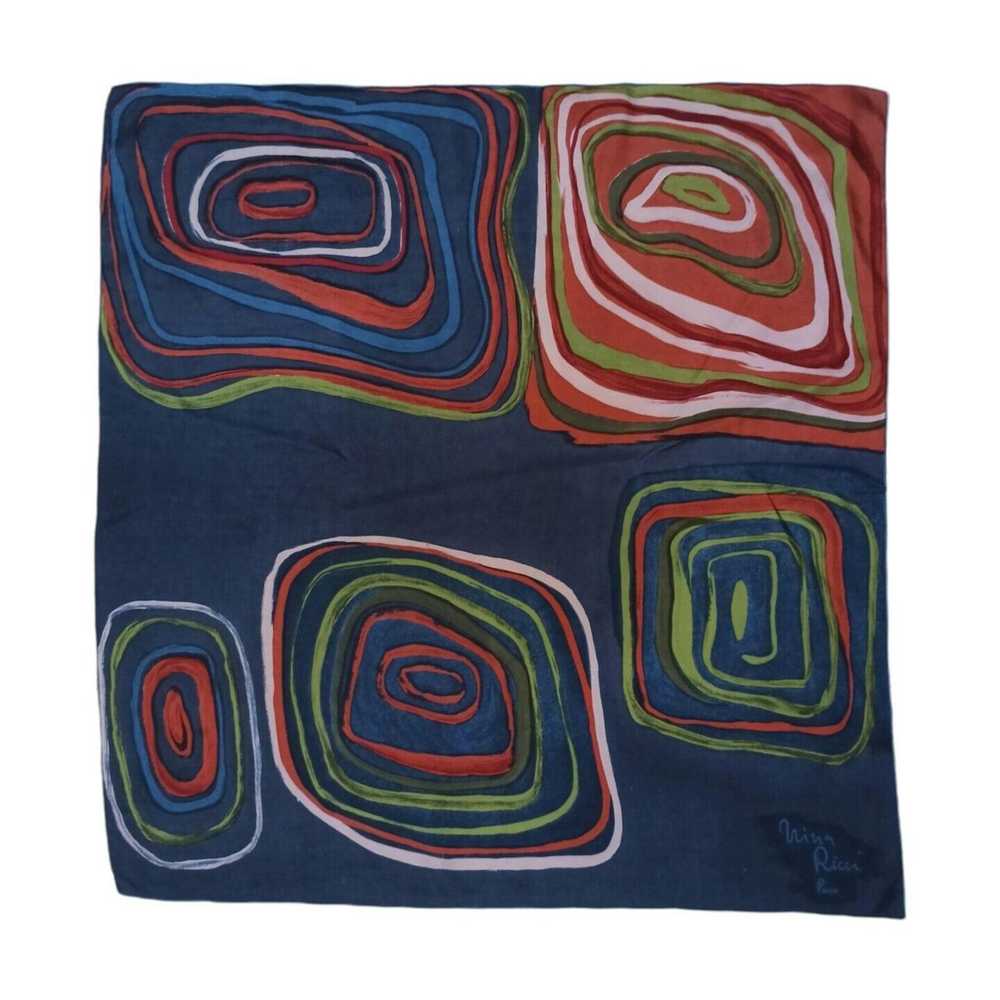 Nina Ricci NINA RICCI Art Silk Scarf ITALY 31"/ 2… - image 1