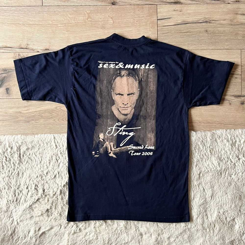 Band Tees × Sting × Vintage Sting Vintage Navy 20… - image 2