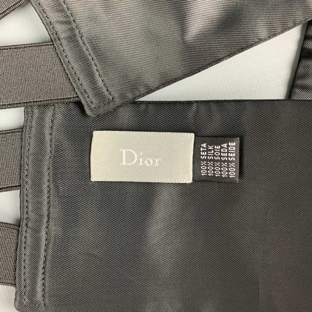 Dior Black Silk Satin Cummerbund - image 3