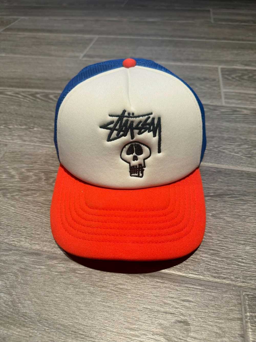 Stussy Japan stussy skull trucker hat - image 3