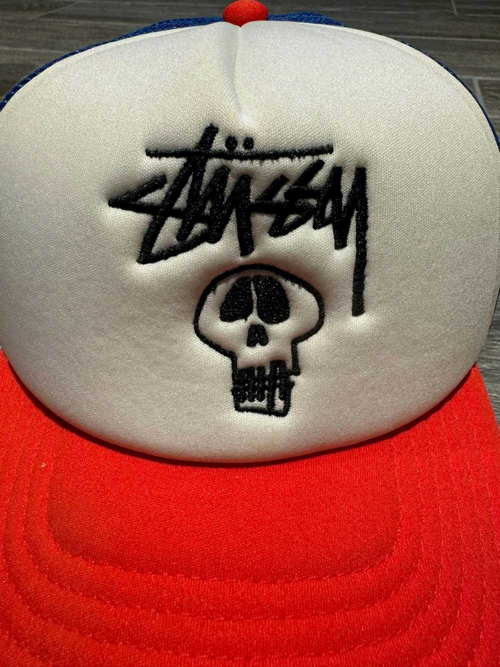 Stussy Japan stussy skull trucker hat - image 7