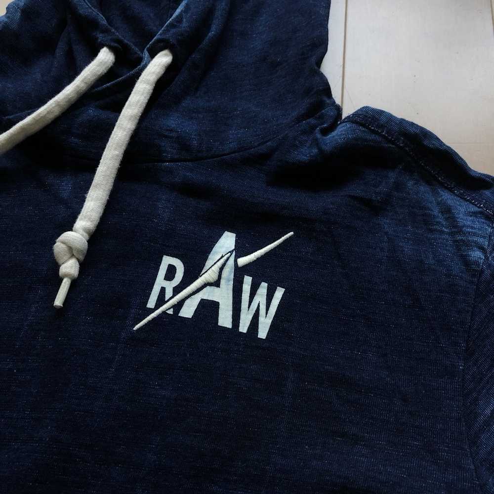 G Star Raw G Star Raw Blue Dyed Hoodie - image 3