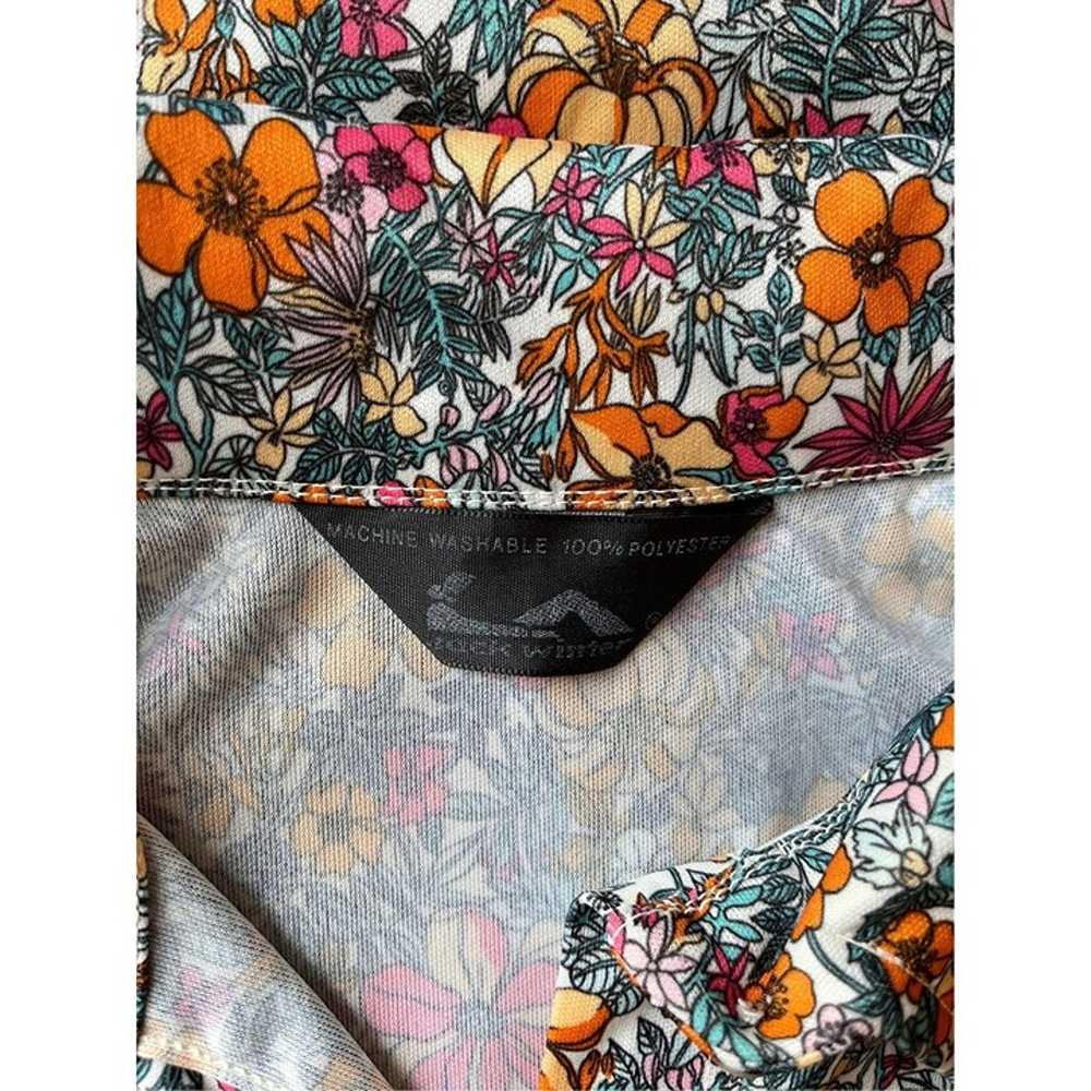 70s floral print wing tip collar shirt vintage - image 8