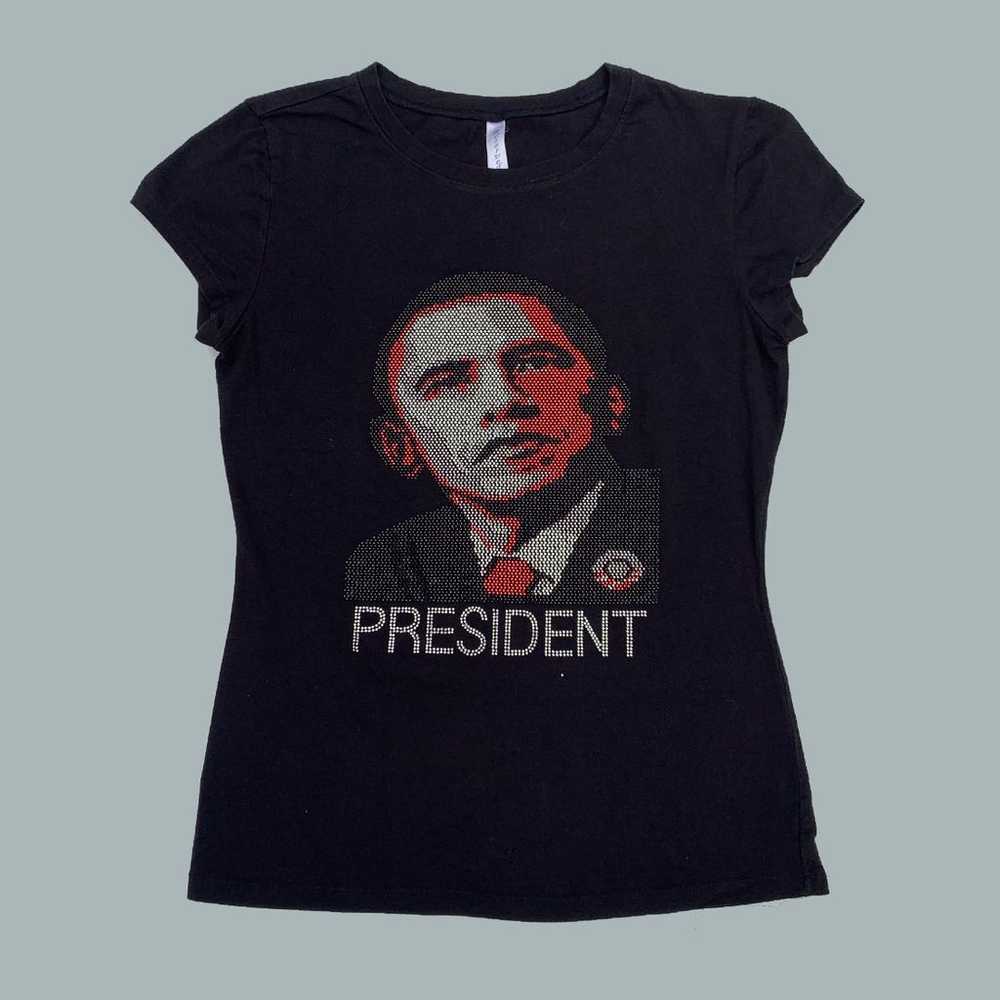 Barack Obama Rhinestone Shirt - image 1