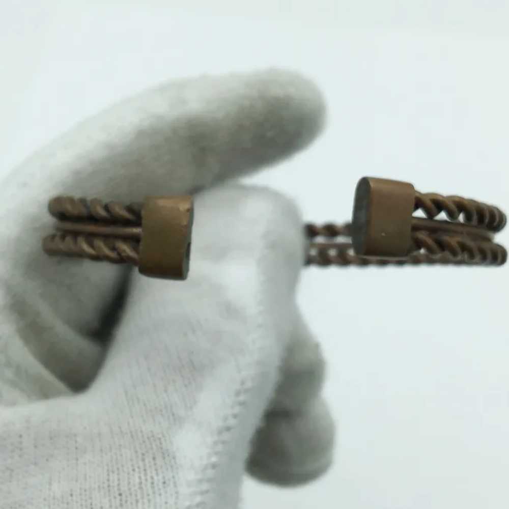 Tanzania Hand Made Copper Bangle - image 4