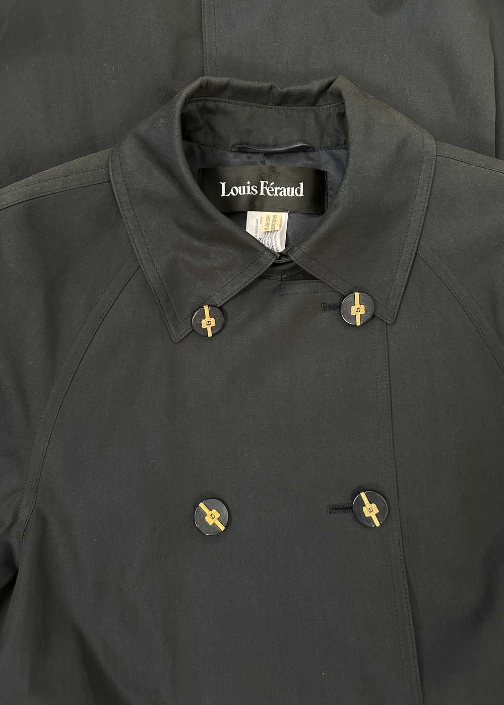 Vintage Louis Féraud Black Trench Coat - image 7