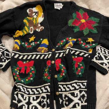 Hand Knitted Rafaella Christmas Cardigan Sweater