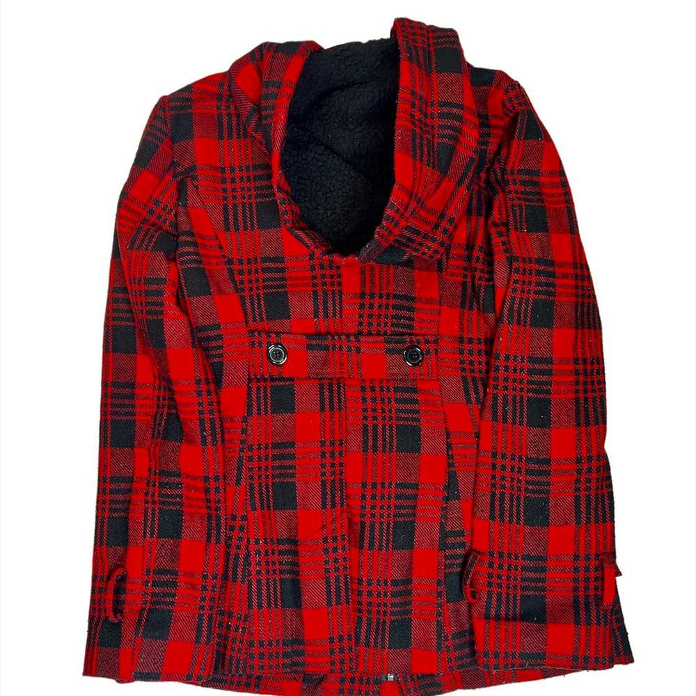 Vintage forever 21  2007 Plaid jacket coat peacoa… - image 3