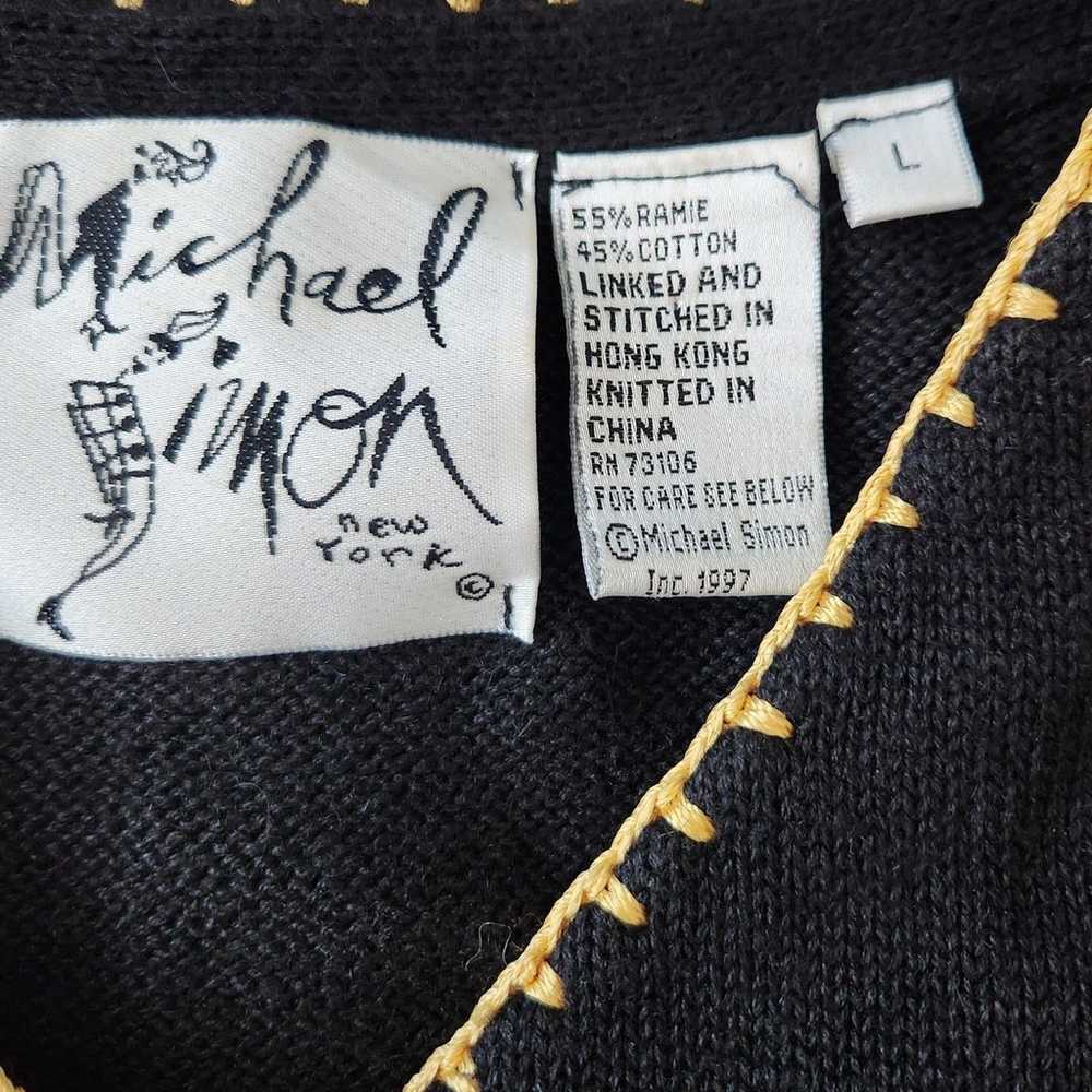 Vtg 90s Y2K Michael Simon New York Embroidered Se… - image 10