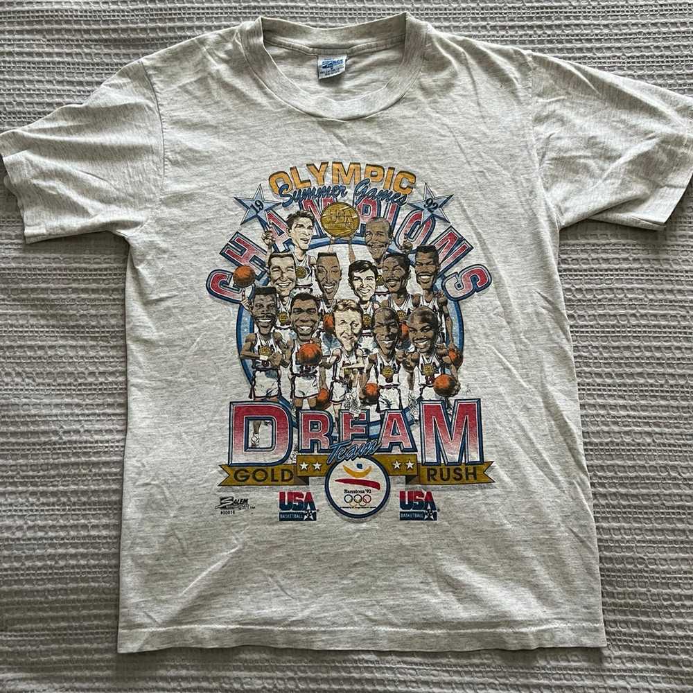 1992 USA Olympics Basketball Dream Team T - image 1