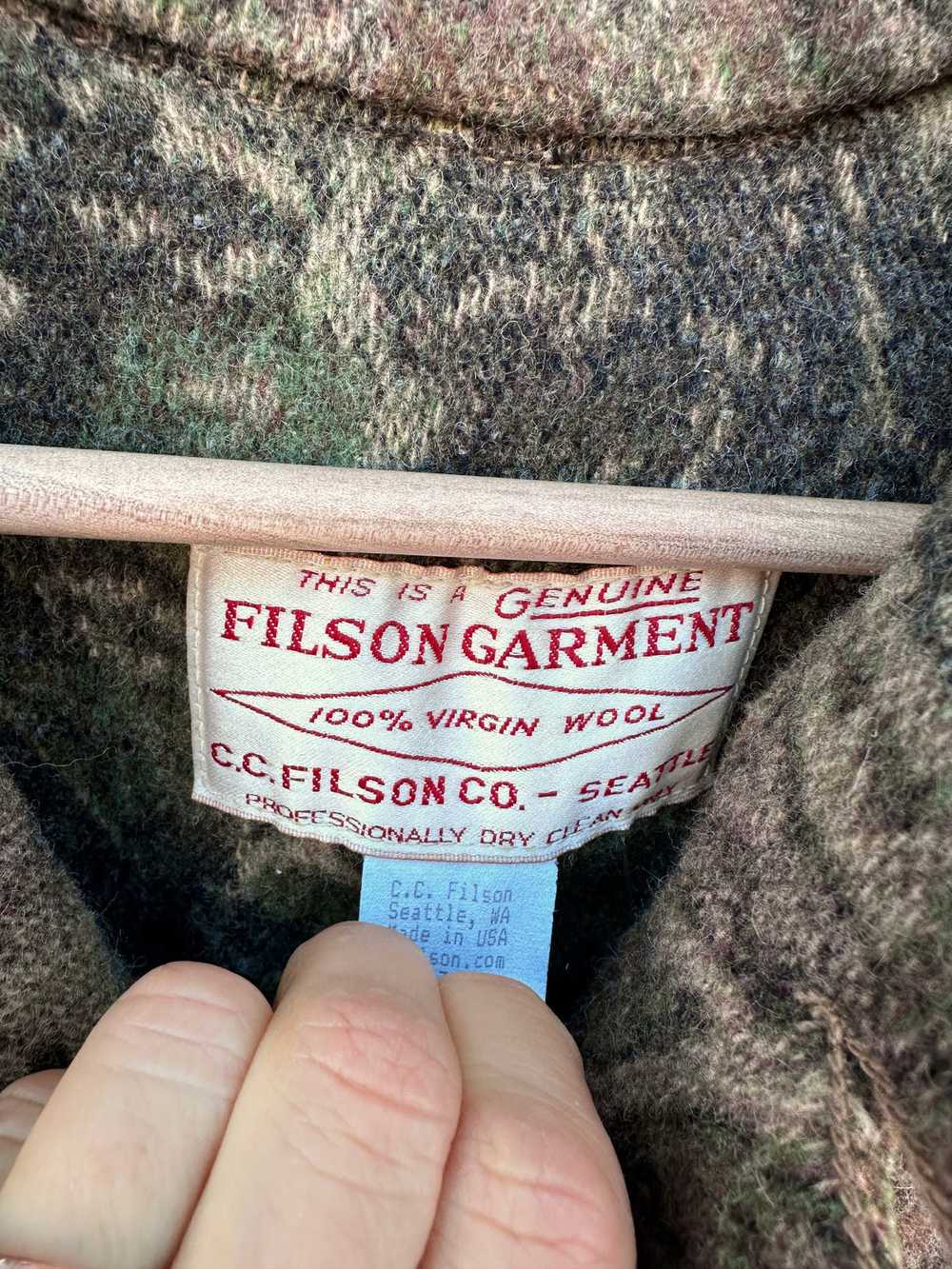 Camo Filson Hunting Jacket Style 83TM - Size 46 F… - image 4