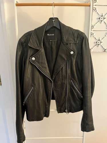 Madewell The Washed Leather Motorcycle Jacket (S)