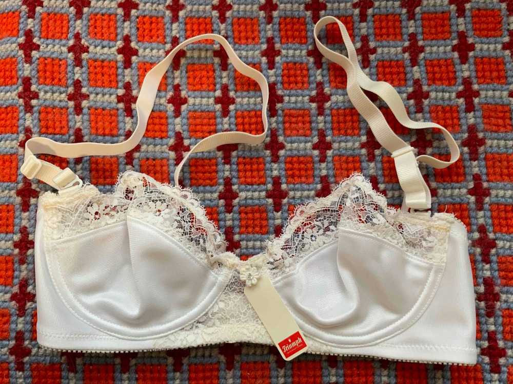 Floral bra - bra with boning and balconettes, Bra… - image 5
