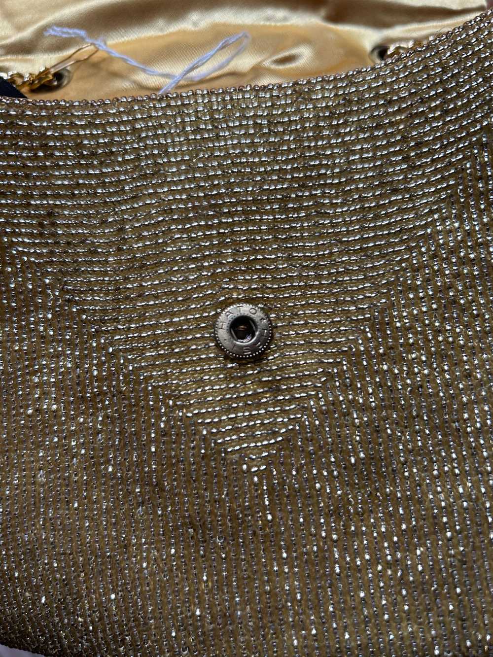 Gold Bead Flap Top Bag - image 5