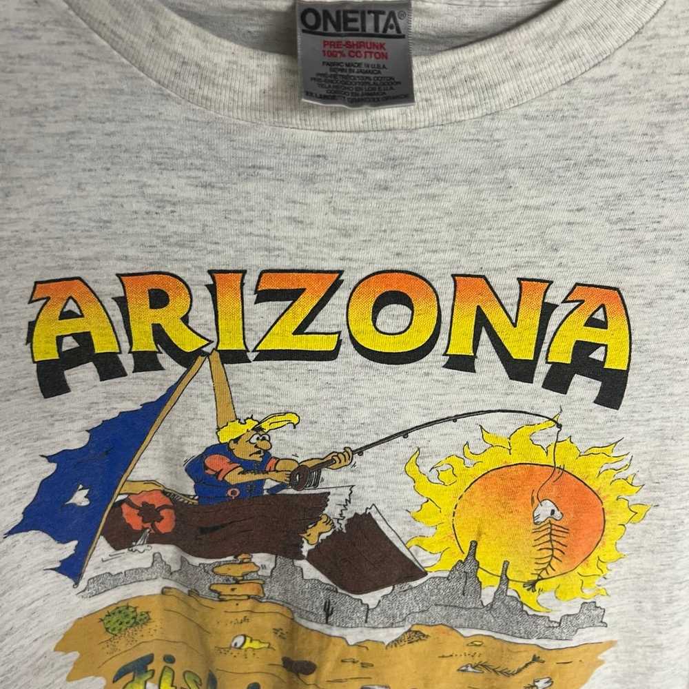 Vintage 90s Arizona Fishing Club Tee - image 2
