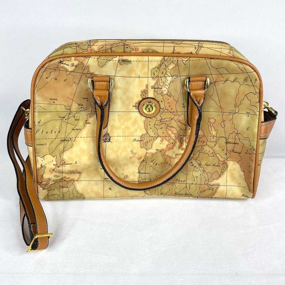 Frank Farmer Crossbody Map Print Purse - image 1