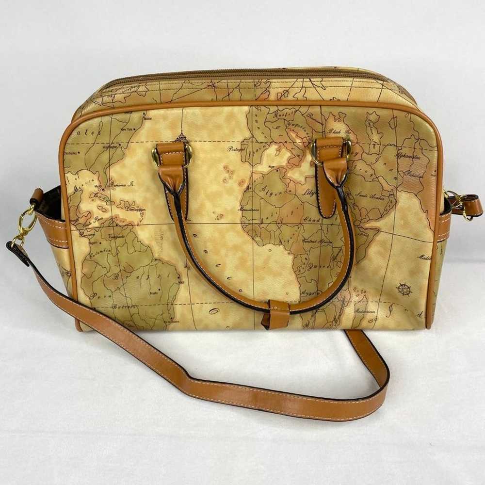 Frank Farmer Crossbody Map Print Purse - image 2