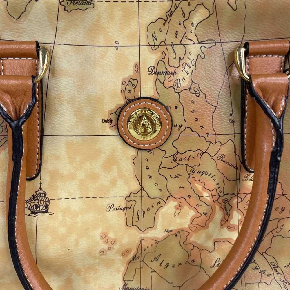 Frank Farmer Crossbody Map Print Purse - image 3