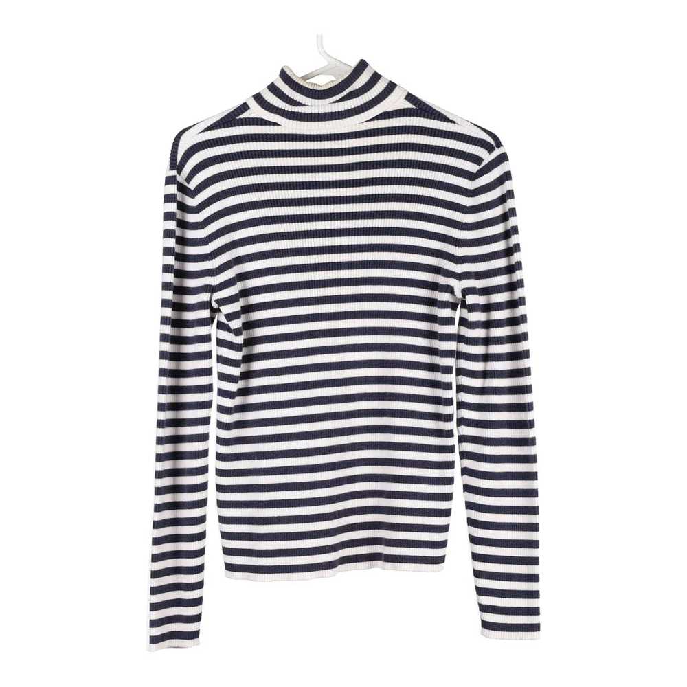 Ralph Lauren Striped Rollneck - Large White Cotton - image 2