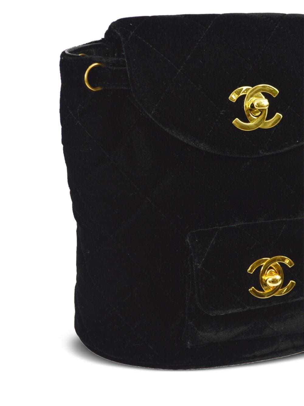 CHANEL Pre-Owned 1995 small Duma backpack - Black - image 3