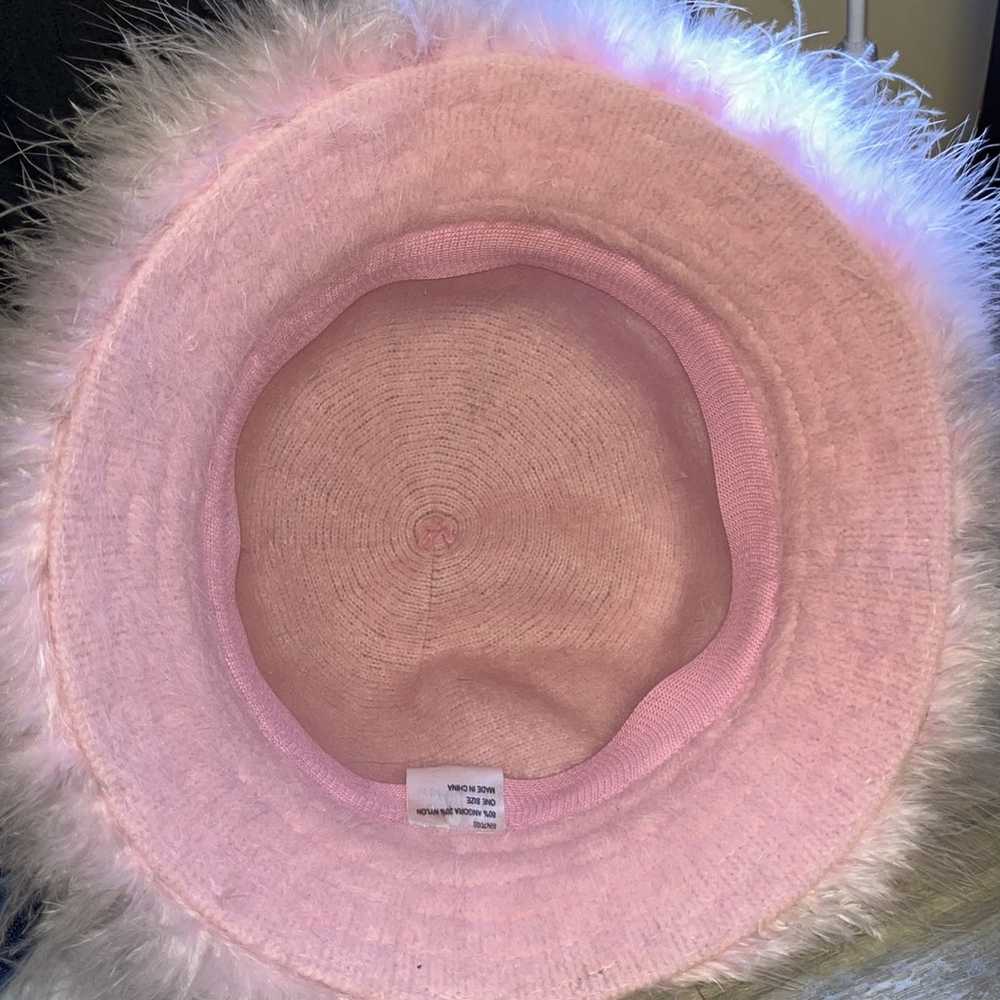 Vintage Pink fuzzy hat - image 3