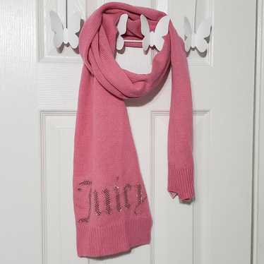 Juicy Couture pink rhinestone logo scarf - image 1