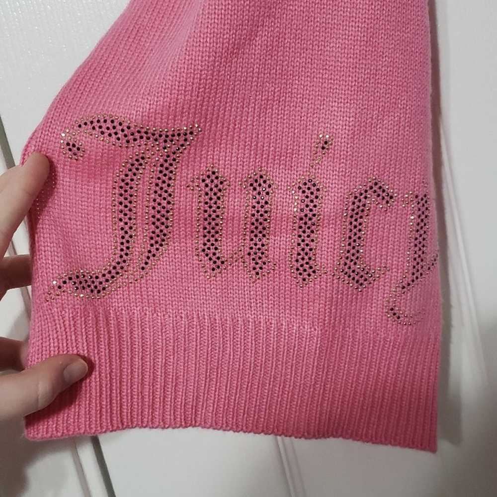 Juicy Couture pink rhinestone logo scarf - image 2