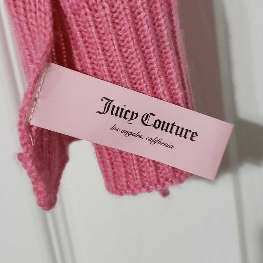 Juicy Couture pink rhinestone logo scarf - image 3