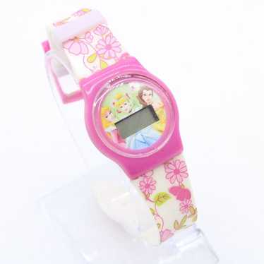 Vintage Disney Digital Watch Unisex Pink Rubber B… - image 1