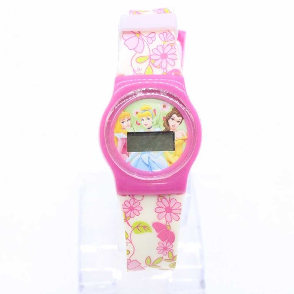 Vintage Disney Digital Watch Unisex Pink Rubber B… - image 2