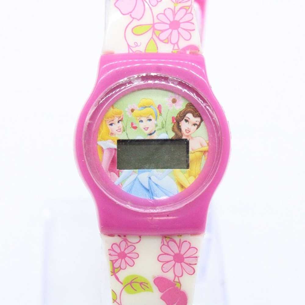 Vintage Disney Digital Watch Unisex Pink Rubber B… - image 3