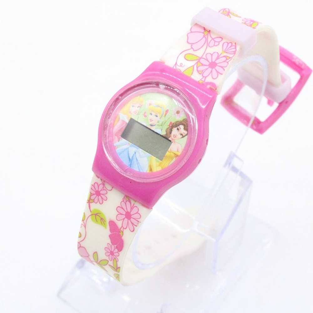 Vintage Disney Digital Watch Unisex Pink Rubber B… - image 4