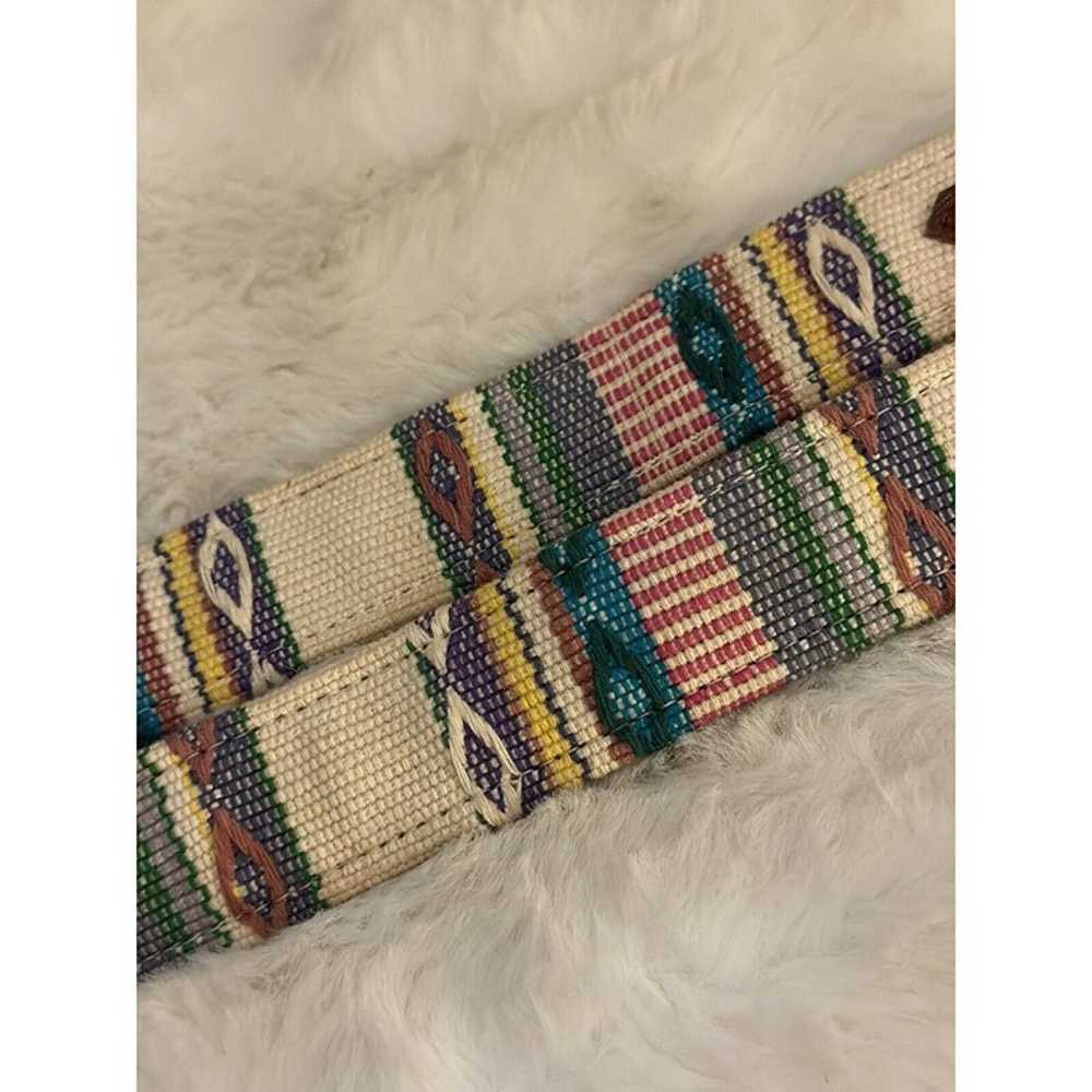 Buffalo Leather Belt 30 Medium Tapestry Tribal Et… - image 4
